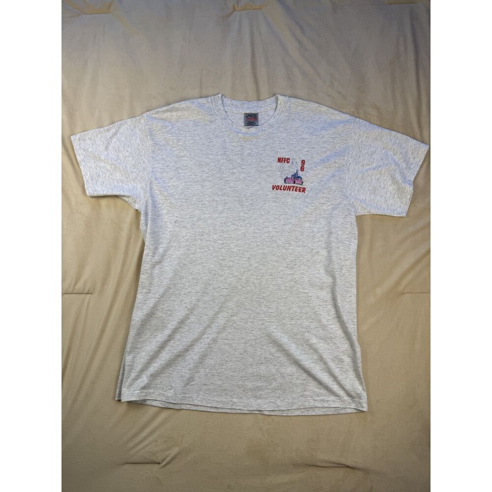 Vintage 1996 NFFC Volunteer Oneita Power 50 Plus Single Stitch T-Shirt XL USA
